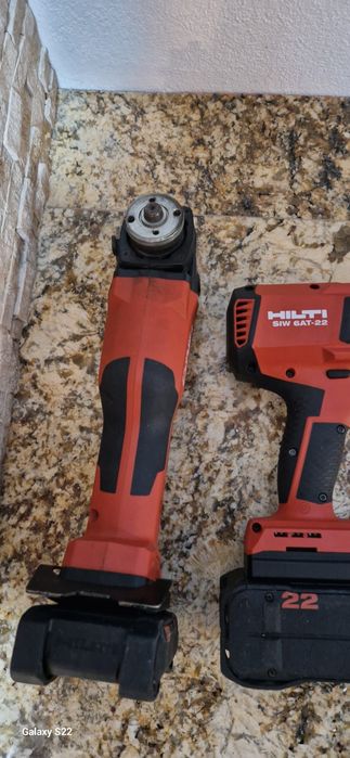 Hilti polizor, impact pe acumulator