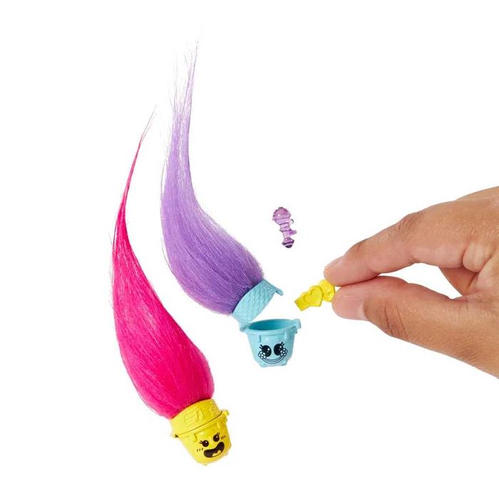 Тролче Poppy с аксесоари Trolls Мини фигурка HAIR POPS