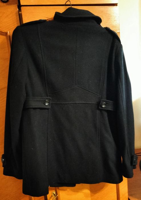 Palton scurt elegant negru, mărime:40,/ M, UK: 12