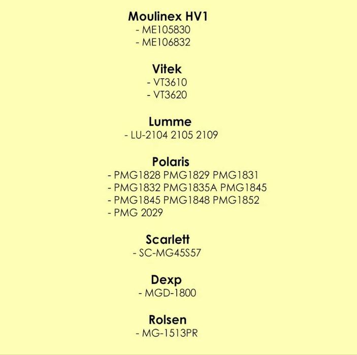 Pinion Molinex, Grinder cu 34 dinti