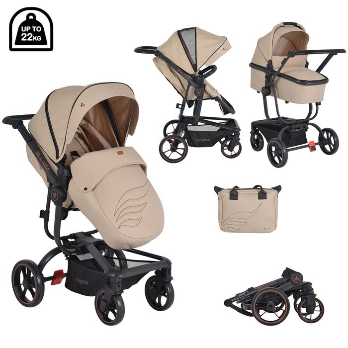 Комбинирана бебешка количка Cangaroo Ellada 3 в 1
