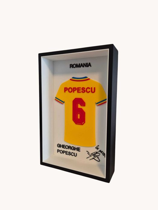 Ramă Tablou Gheorghe Popescu — Printat 3D | Decor Fotbal