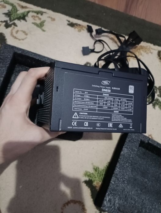 DeepCool DN650 650W,80 Plus

Мощность: 650 Вт

Стандарт: ATX

Сертифи