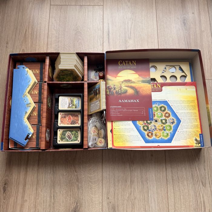 Настолни игри Catan и разширения; 7 Wonders; Monopoly; Black stories