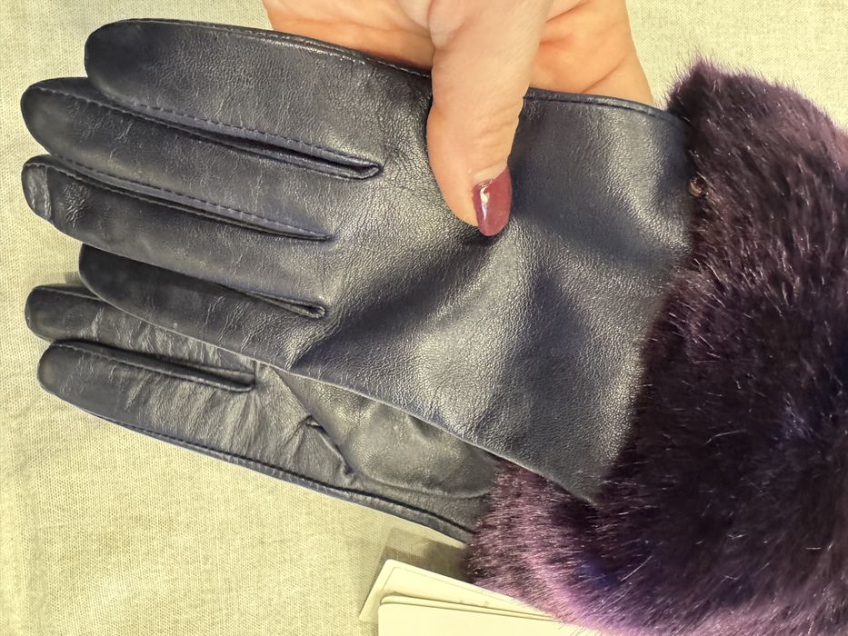 Дамски ръкавици естествена кожа Ted Baker