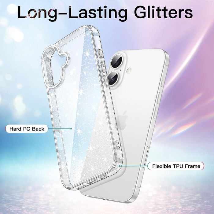Блестящ Кейс Glitter Case за Apple iPhone 16 Plus