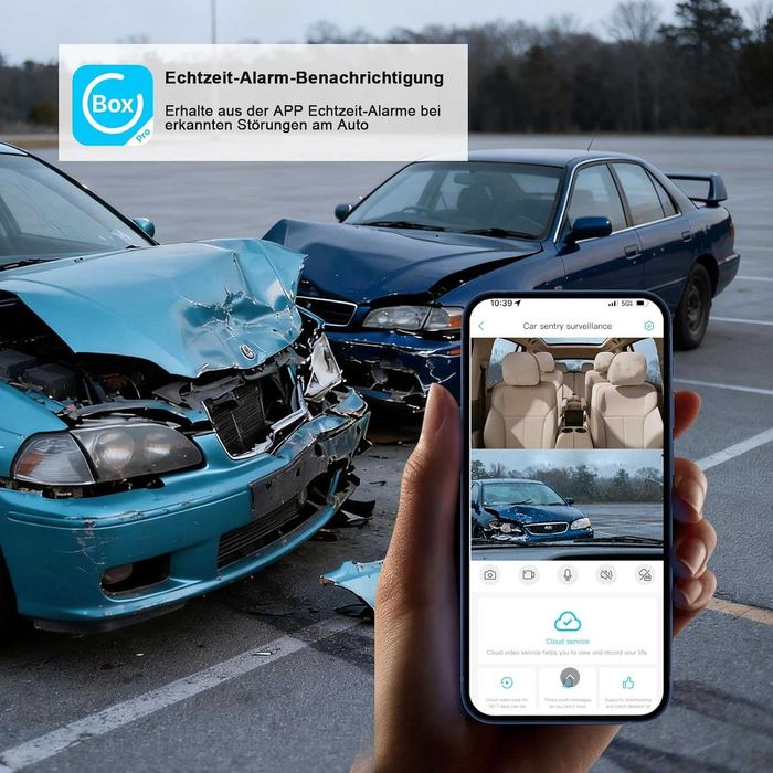 видеорегистратор за предно и вътрешно, 1080P  с 4G LTE дистанционно