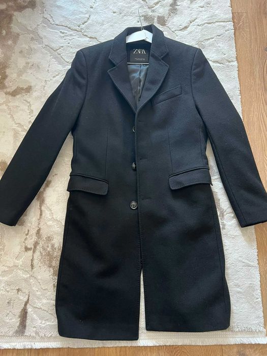 Palton Zara, culoarea negru, marimea M