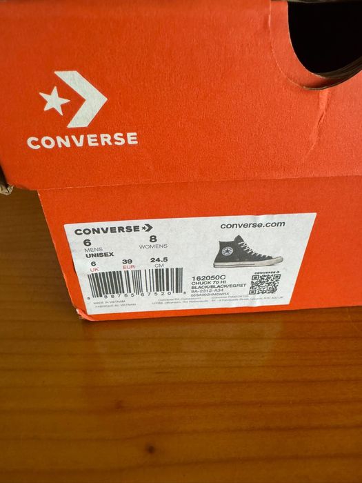 Converse Chuck Taylor 70s Negri originali marimea 39