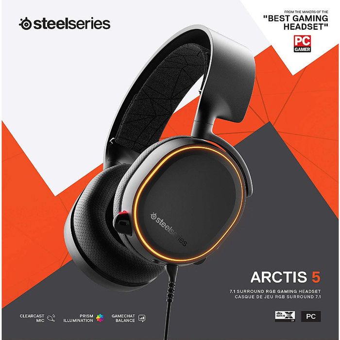Casti Steelseries Arctis 5 wired DTS headphone for Pc /playstation ...