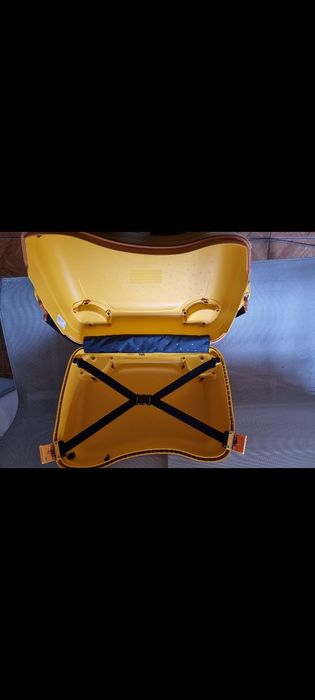 Troller copil bagaj Samsonite girafă galben