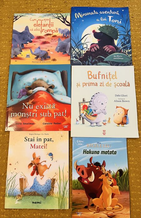 Set 19 carti frumos ilustrate pentru copii 5 ani+