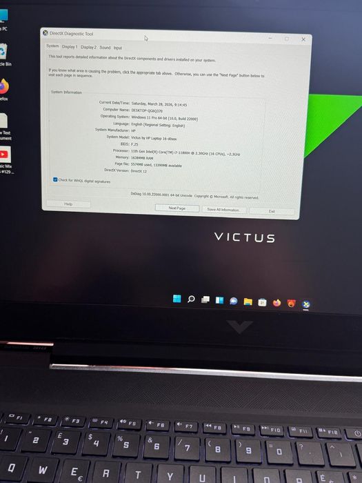 HP Victus 16 RTX 3060 i7-11800H Nvme intre 512si 2TB RAM 8sau64 Gaming