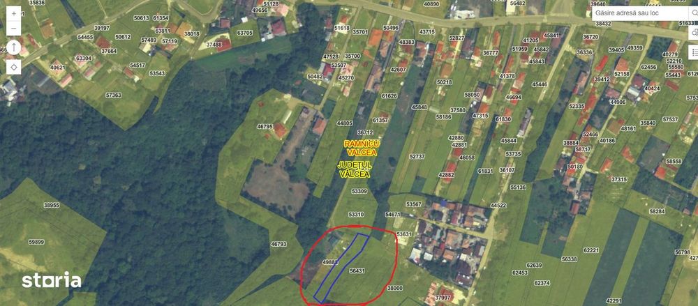 Teren intravilan Rm. Valcea, str. Morilor 1.070 mp