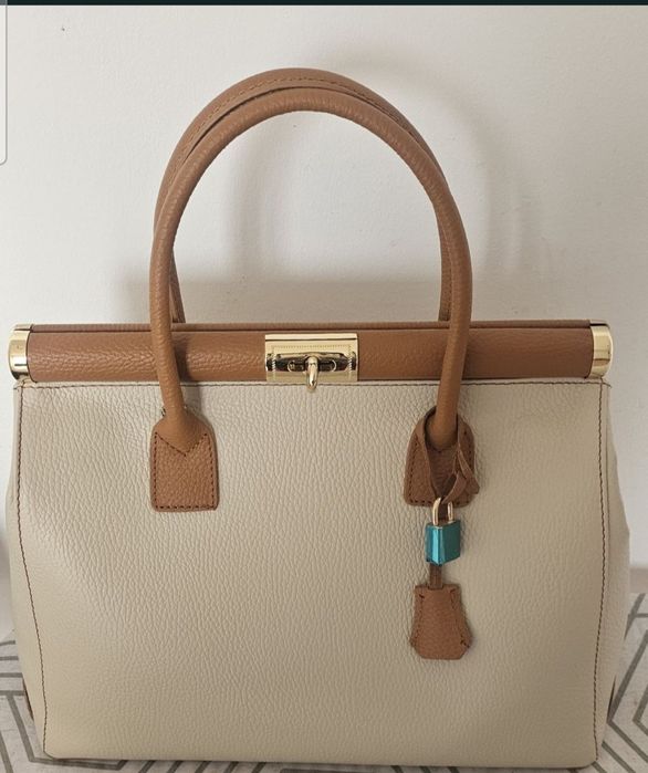 Geanta nouă superba din piele naturala Made in Italy
