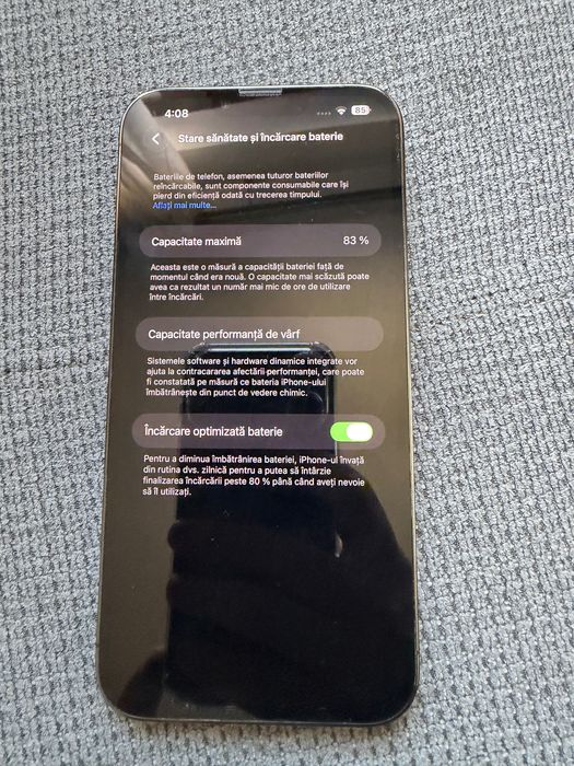 Vând iPhone 13 Pro Max 256 GB Graphite