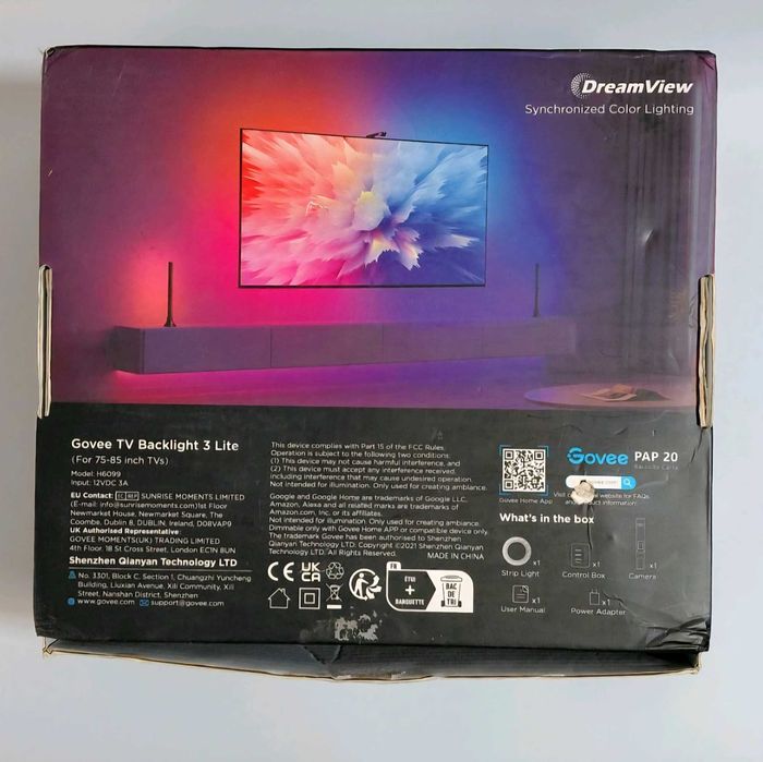 Смарт LED подсветка за телевизор Govee 3 Lite (75–85")