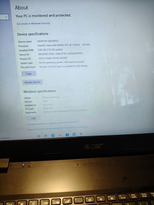 Acer Aspire 17" proc intel dual RAM 8GB SSD 256gb bateria tine