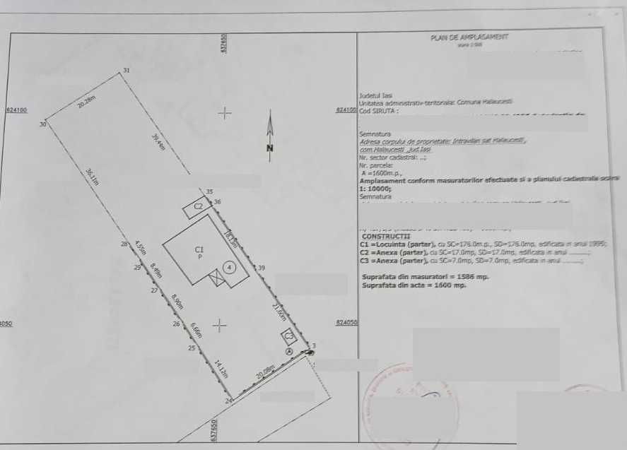 Casă de vânzare în comuna Hălăucești – 176 mp utili, teren 1.600 mp