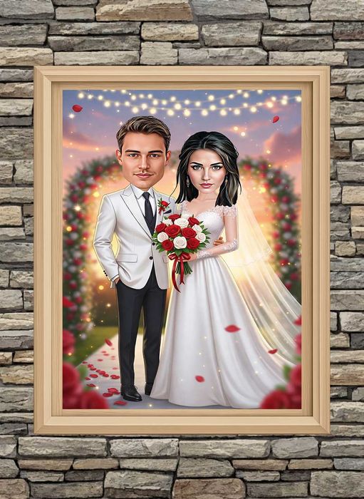 Дигитални карикатури-шарж по снимка-подарък за  завършване, бал,сватба