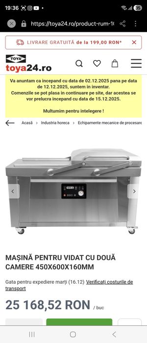 Utilaje Profesionale de Ambalare și Sigilare