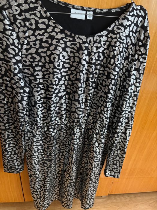 Дамска рокля черно и сиво