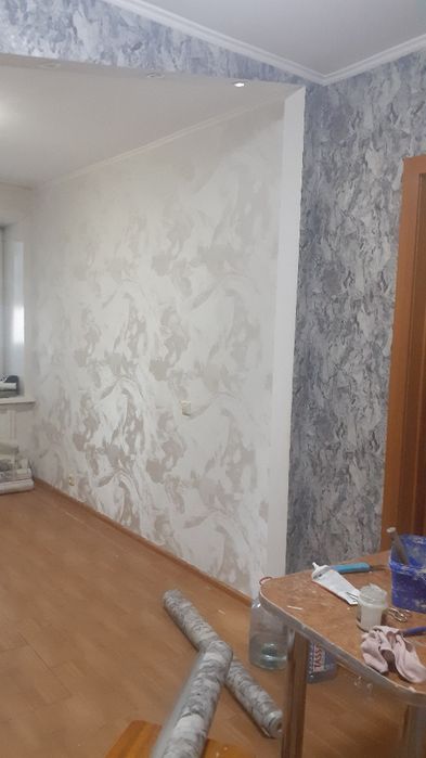 Поклейка обоев,стаж.