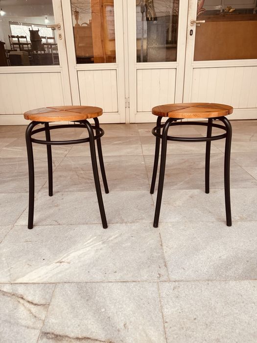 Винтидж датски табуретки / Danish design 70-те – комплект