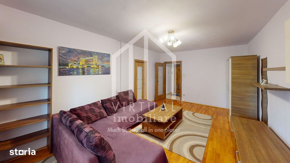 Apartament de vanzate in Sibiu cu 2 camere mobilat, bloc cu lift
