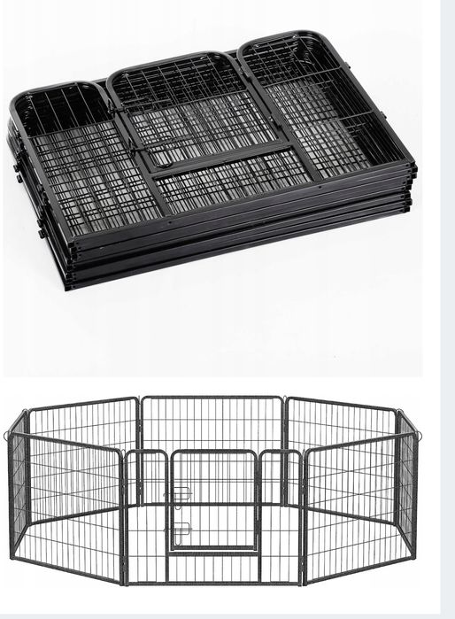 Țarc pliabil, gard decorativ(L-970cm),, 12 panouri
