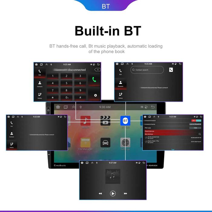 Мултимедия 4+64GB 8 ядрен навигация за кола автомобил Android Auto CP