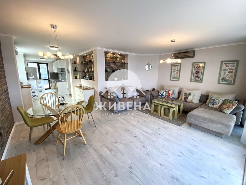 Просторен 4-стаен мезонет под наем, м-т Кабакум, морска панорама, пар