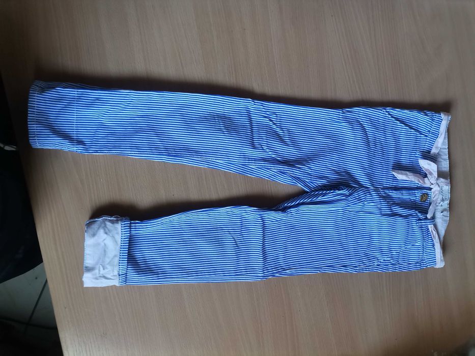 Pantaloni fete logg by H&M, 7-8 ani, 128cm
