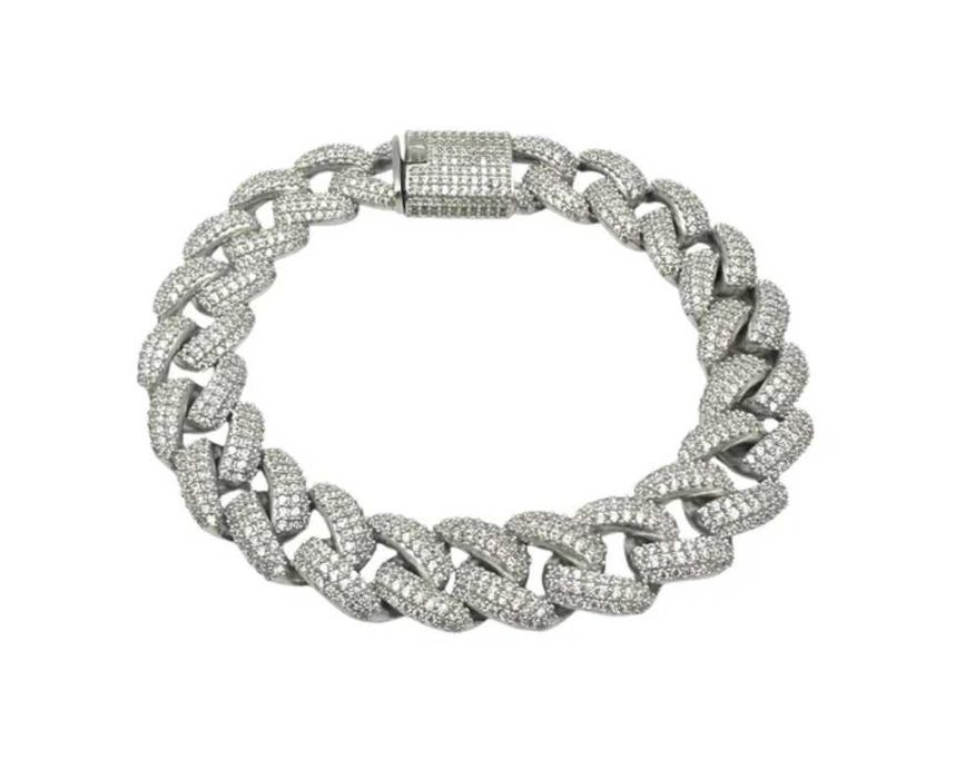 Colier Cuban Double G Argint + Bratara Cuban Double G Argint