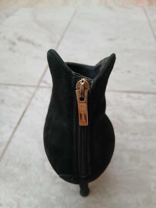 Ghete din piele culoare negru