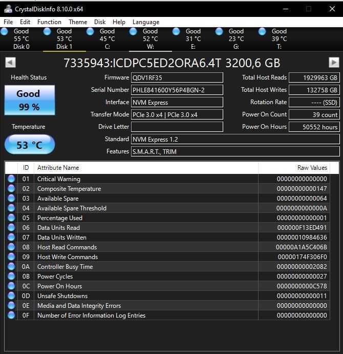 Intel P4608 6.4TB NVMe PCIe SSD Enterprise, Endurance: 35.14PB