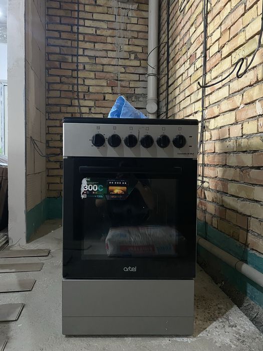 газ плиточный,  с духовкой