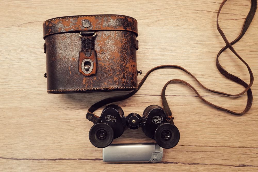 Binoclu Carl Zeiss Turol 4x20 vintage 1913 stare perfecta toc original