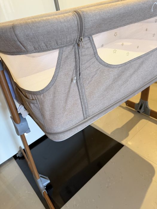 Pătuț bebe Momi smart multifunctional si saltea cocos plus câteva lenjerii bumbac!