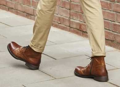 Ghete lace up cap toe 40 41 42 43 44 45 46 Jack & Jones NOI piele nat