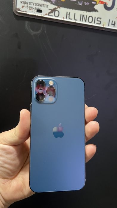 Iphone 12 pro sotiladi 128 gb infinity blue korobka dok