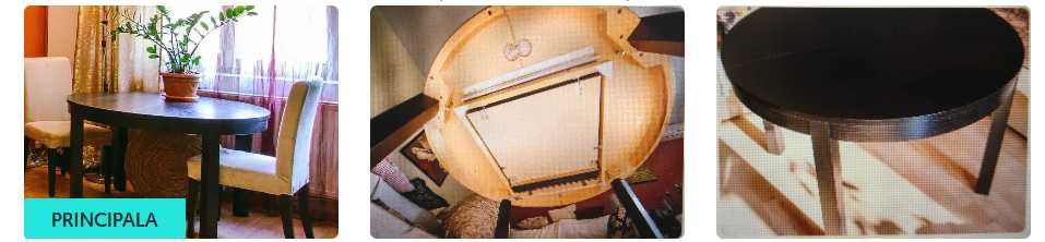 Masa rotunda extensibila