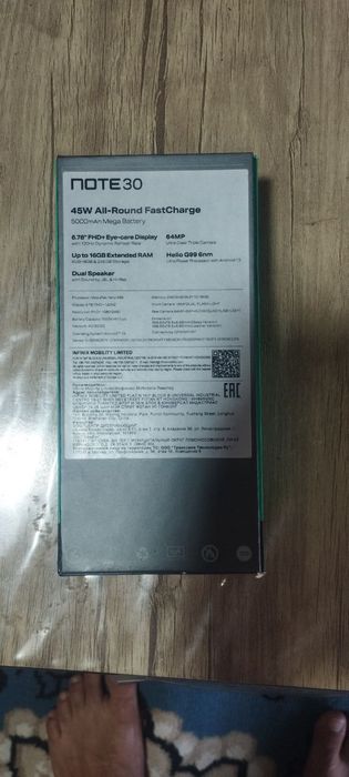 Infinix note30 16/256