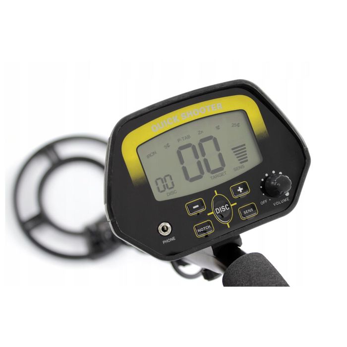 Detector de metale, sonda waterproof 190mm, functie de discriminare,