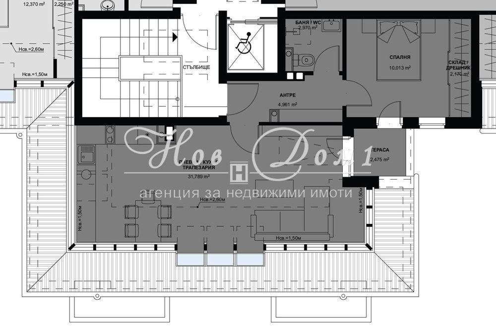 Продава се Двустаен апартамент в София, Надежда 2 - 79 кв.м за 1842 €/кв.м - Снимка #1