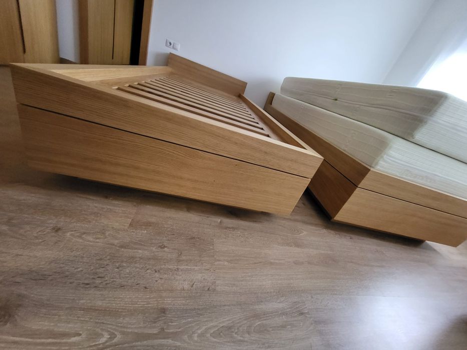 Pat single 2 bucăți 90x200