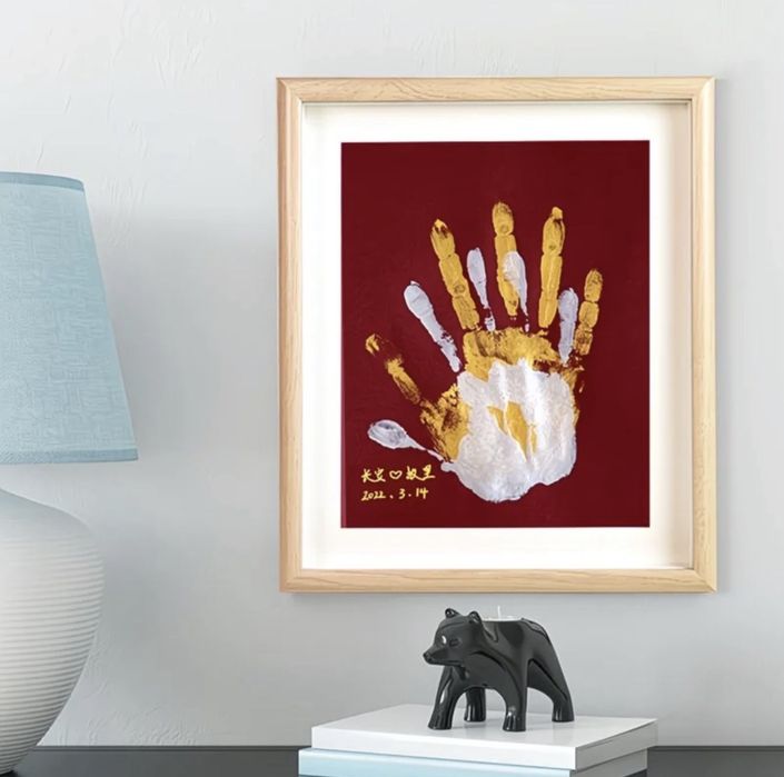 фоторамка с подсветкой и краской