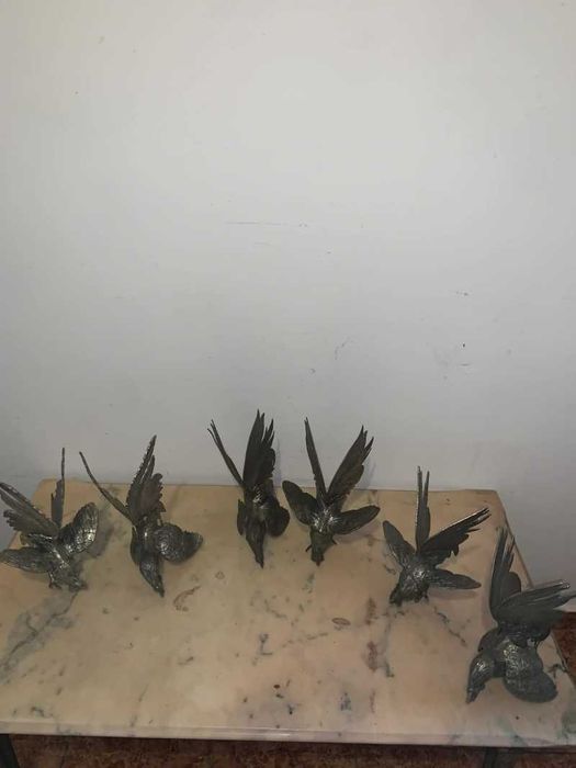 Statuie decor cocos din fier