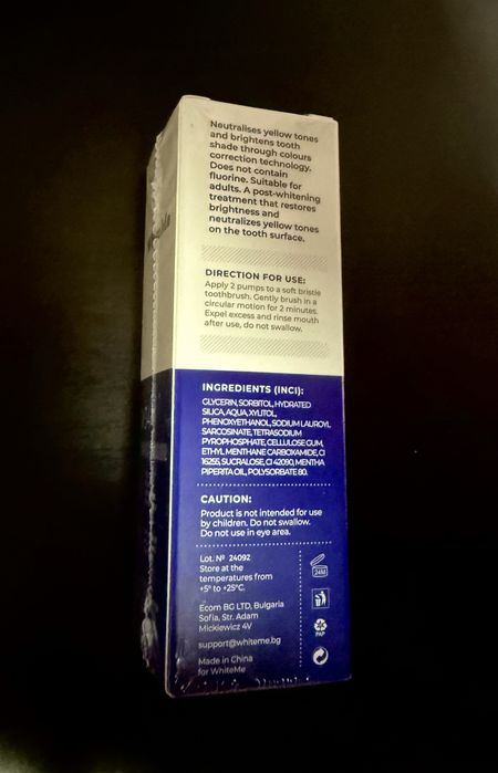 White Me V34 - избелващ серум за зъби - чисто нов
