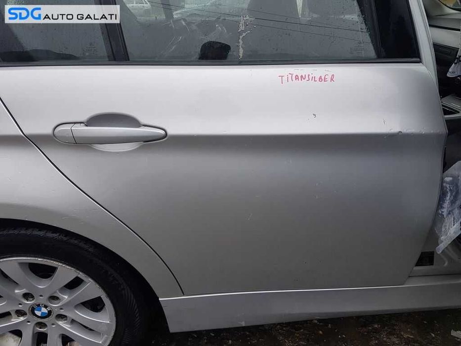 Usa Usi Portiera Portiere Dezechipata Spate Dreapta BMW Seria 3 E90 2004 - 2011 Culoare 354 Titansilber Metallic